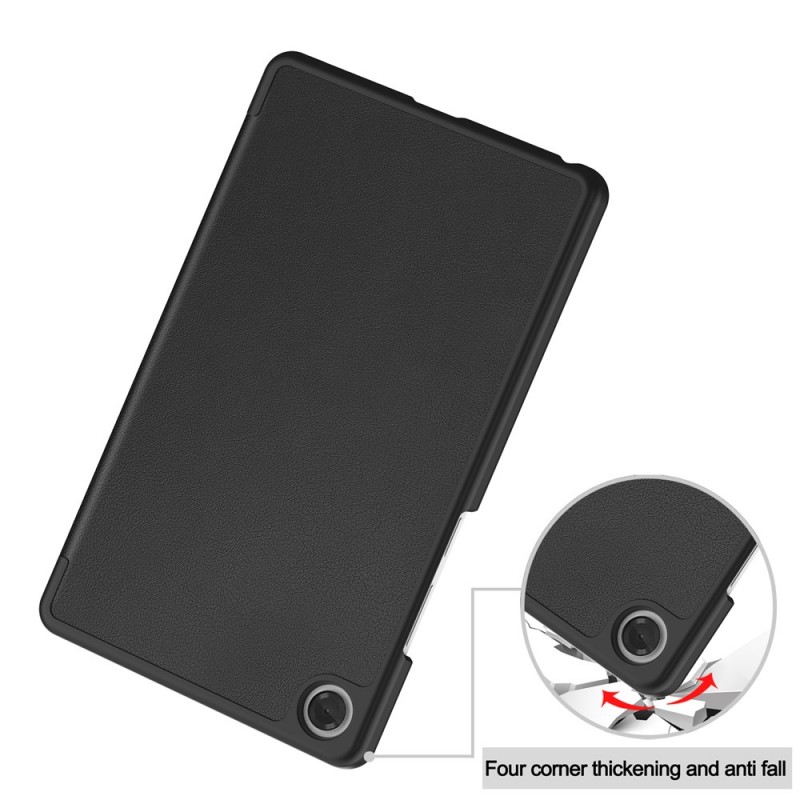 Θήκη Custer Texture 3-Fold Holder Leather Smart Case Lenovo Tab One / Tab K9 8.7"  Black