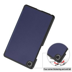 Θήκη Custer Texture 3-Fold Holder Leather Smart Case Lenovo Tab One / Tab K9 8.7"  Blue