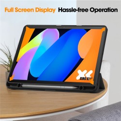 Θήκη Custer Texture 3-Fold Holder Leather Smart Case Lenovo Idea Tab / Tab K11 Gen 2 11"  Black