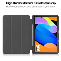 Θήκη Custer Texture 3-Fold Holder Leather Smart Case Lenovo Idea Tab / Tab K11 Gen 2 11"  Blue
