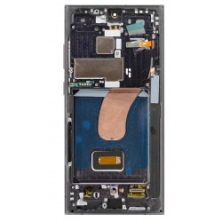 Οθόνη OLED & Μηχανισμός Αφής Samsung Galaxy S23 Ultra 5G S918 Black with Frame με 3 Χρόνια Εγγύηση