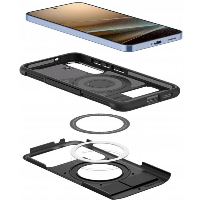 Θήκη Spigen Slim Armor Magsafe Samsung Galaxy S25 5G SM-S931 Black (ACS08920)