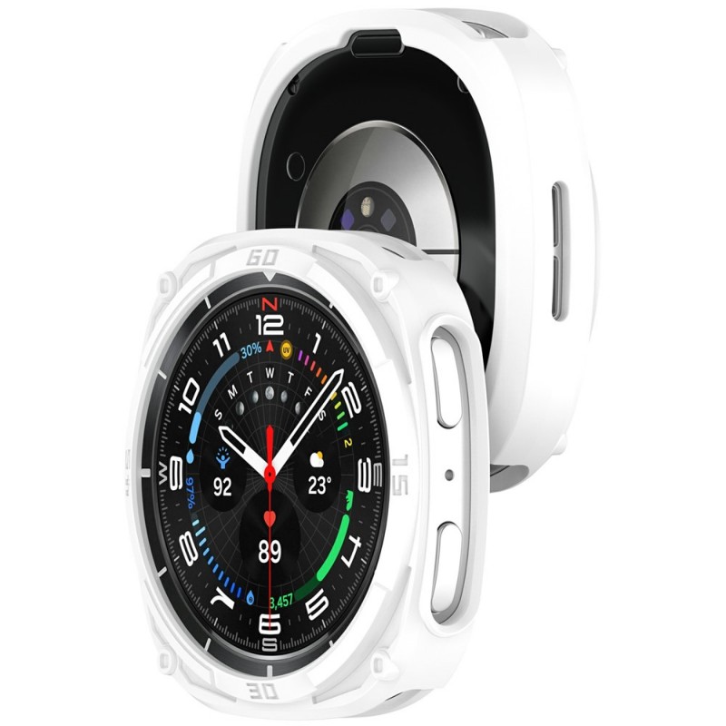 Θήκη TPU Armor Hollow Cover Case Samsung Galaxy Watch 8 (44mm) White Θήκη TPU Armor Hollow Cover Case Samsung Galaxy Watch 8 (44mm) White