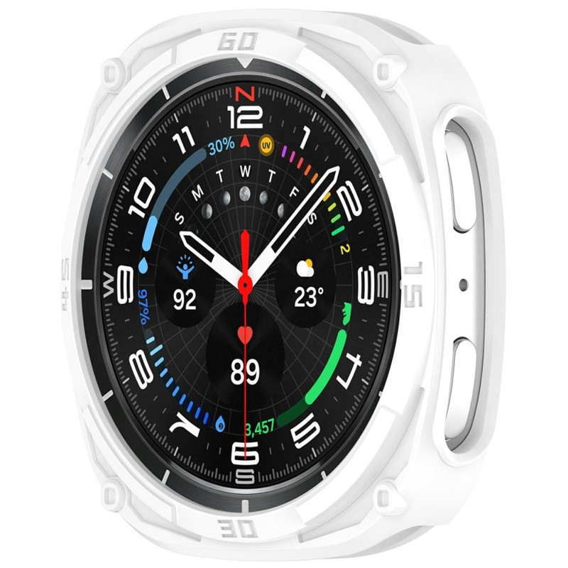 Θήκη TPU Armor Hollow Cover Case Samsung Galaxy Watch 8 (44mm) White Θήκη TPU Armor Hollow Cover Case Samsung Galaxy Watch 8 (44mm) White