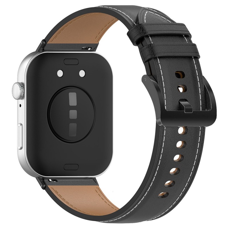 Ανταλλακτικό λουράκι Leather Watch Band Huawei Watch Fit 3 / 4 / 4 Pro Black