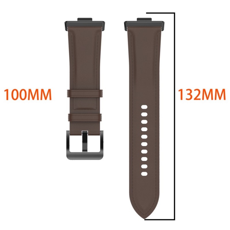 Ανταλλακτικό λουράκι Leather Watch Band Huawei Watch Fit 3 / 4 / 4 Pro Grey