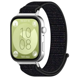 Ανταλλακτικό λουράκι QuickFit Huawei Watch Fit 3 / 4 / 4 Pro Nylon Black