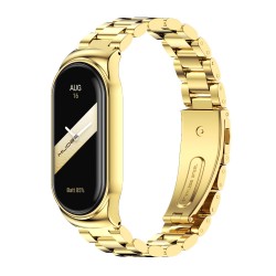 Ανταλλακτικό λουράκι Xiaomi Band 8 / 9 / 9 NFC / 10 NFC Stainless Steel Gold