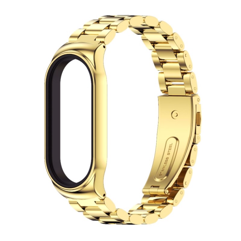 Ανταλλακτικό λουράκι Xiaomi Band 8 / 9 / 9 NFC / 10 NFC Stainless Steel Gold