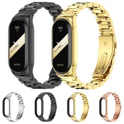 Ανταλλακτικό λουράκι Xiaomi Band 8 / 9 / 9 NFC / 10 NFC Stainless Steel Gold