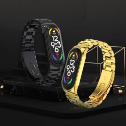 Ανταλλακτικό λουράκι Xiaomi Band 8 / 9 / 9 NFC / 10 NFC Stainless Steel Gold