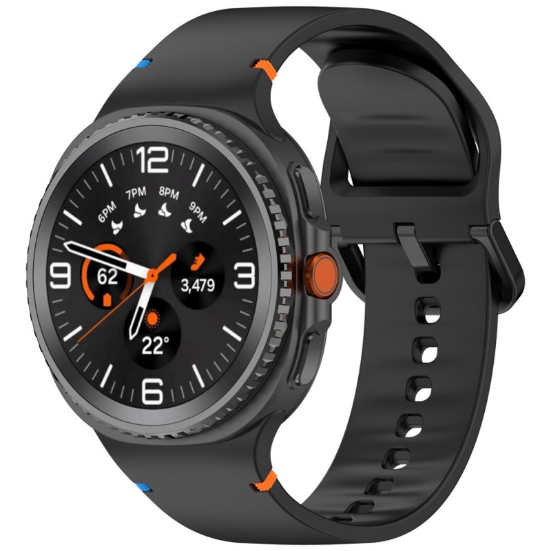Ανταλλακτικό λουράκι Silicone για Samsung Galaxy Watch 8 / Classic Black