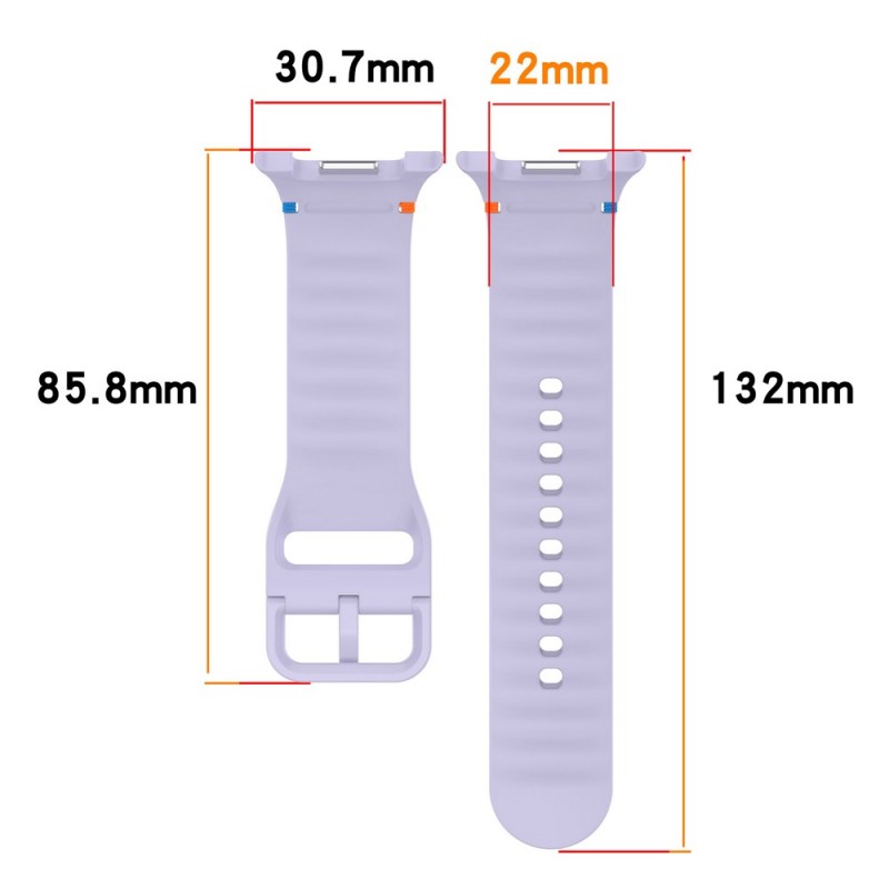 Ανταλλακτικό λουράκι Silicone για Samsung Galaxy Watch 8 / Classic Black