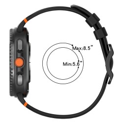 Ανταλλακτικό λουράκι Breathable Silicone Strap για Samsung Galaxy Watch 8 / Classic Grey