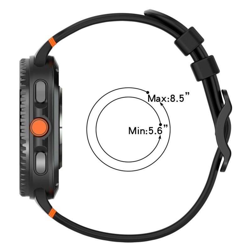 Ανταλλακτικό λουράκι Breathable Silicone Strap για Samsung Galaxy Watch 8 / Classic Grey