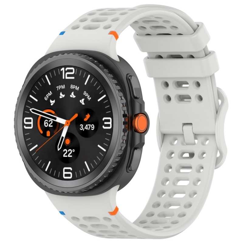 Ανταλλακτικό λουράκι Breathable Silicone Strap για Samsung Galaxy Watch 8 / Classic Grey