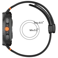 Ανταλλακτικό λουράκι Breathable Silicone Magnetic Strap για Samsung Galaxy Watch 8 / Classic Beige