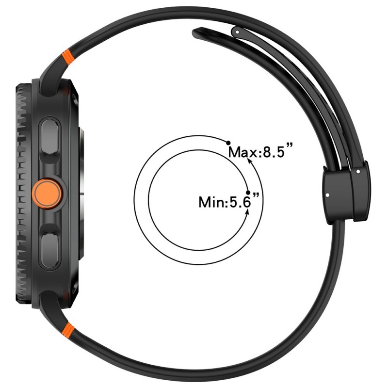 Ανταλλακτικό λουράκι Breathable Silicone Magnetic Strap για Samsung Galaxy Watch 8 / Classic Beige