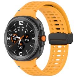 Ανταλλακτικό λουράκι Breathable Silicone Magnetic Strap για Samsung Galaxy Watch 8 / Classic Apricot