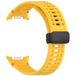 Ανταλλακτικό λουράκι Breathable Silicone Magnetic Strap για Samsung Galaxy Watch 8 / Classic Yellow