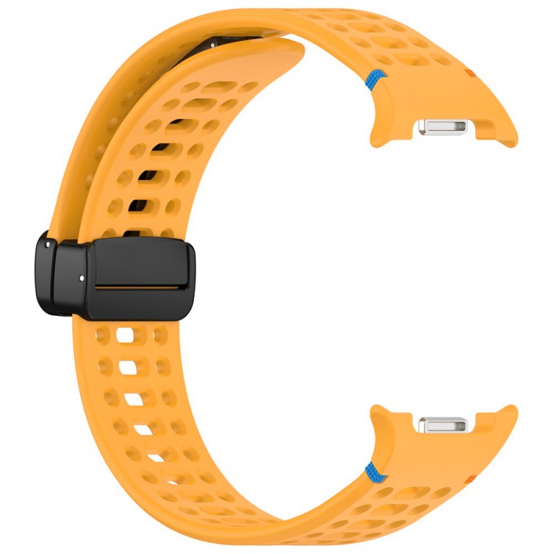 Ανταλλακτικό λουράκι Breathable Silicone Magnetic Strap για Samsung Galaxy Watch 8 / Classic Apricot