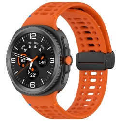 Ανταλλακτικό λουράκι Breathable Silicone Magnetic Strap για Samsung Galaxy Watch 8 / Classic Orange