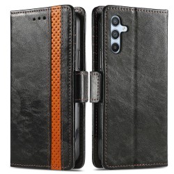Θήκη Leather Cover Stand Card Holder Case Samsung Galaxy A56 SM-A566 / A36 SM-A366 5G Black