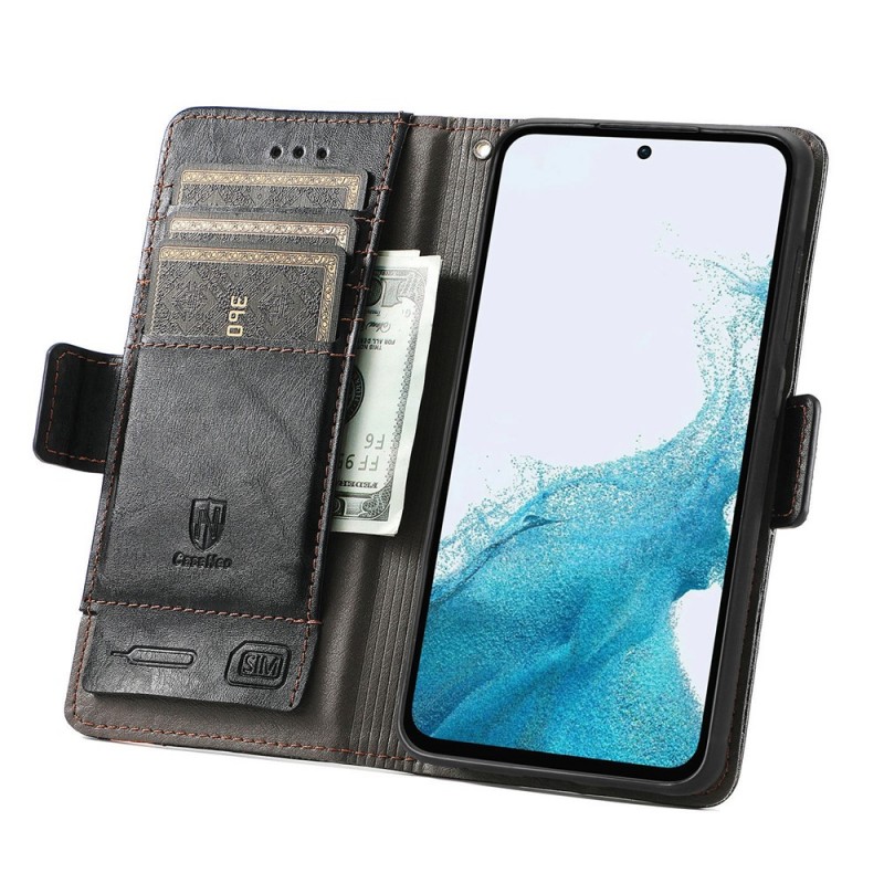 Θήκη Leather Cover Stand Card Holder Case Samsung Galaxy A56 SM-A566 / A36 SM-A366 5G Black