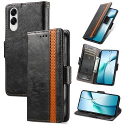 Θήκη Leather Card Holder Cover Stand Case Samsung Galaxy S25 Edge 5G S937 Black