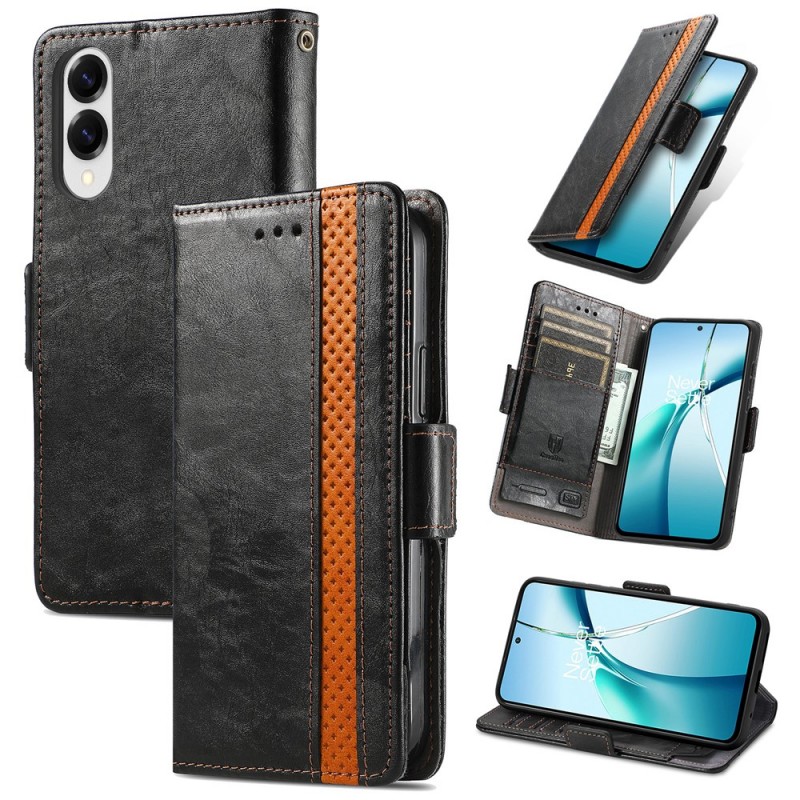 Θήκη Leather Card Holder Cover Stand Case Samsung Galaxy S25 Edge 5G S937 Black