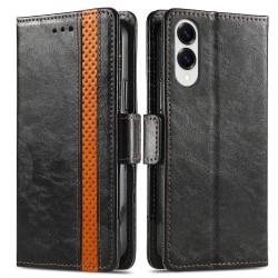 Θήκη Leather Card Holder Cover Stand Case Samsung Galaxy S25 Edge 5G S937 Black