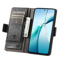 Θήκη Leather Card Holder Cover Stand Case Samsung Galaxy S25 Edge 5G S937 Black