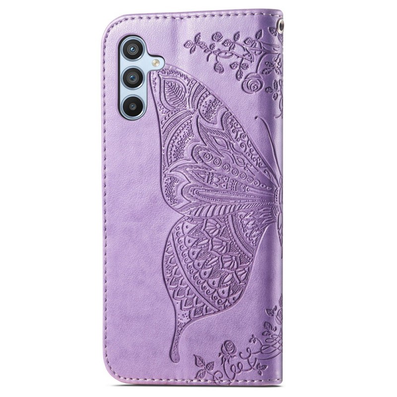 Θήκη Leather Butterfly Pattern Case Samsung Galaxy A56 SM-A566 / A36 SM-A366 5G Violet