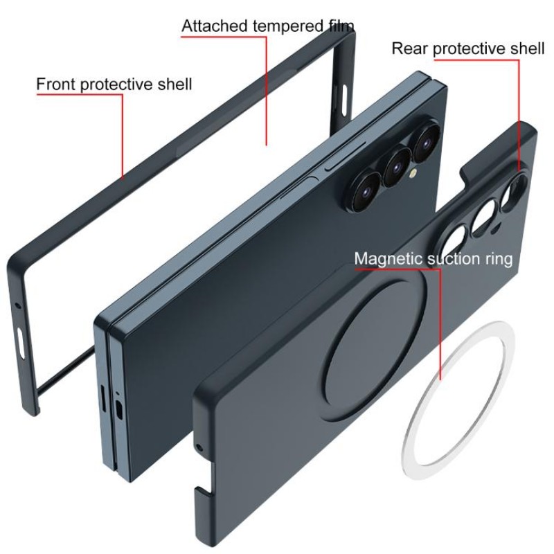 Θήκη Integrated Ultra Thin MagSafe Cover with Tempered Glass Samsung Galaxy Z Fold7 5G SM-F966 Black Θήκη Integrated Ultra Thin MagSafe Cover with Tempered Glass Samsung Galaxy Z Fold7 5G SM-F966 Black