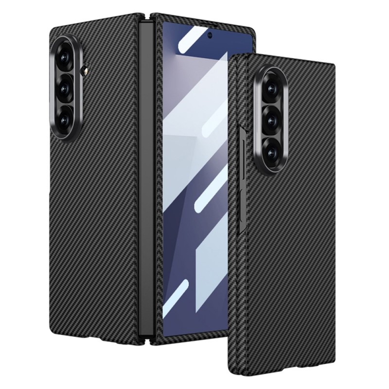 Θήκη Carbon Fiber Cover with Tempered Glass Samsung Galaxy Z Fold7 5G SM-F966 Black