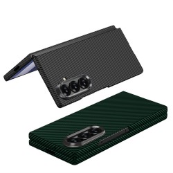 Θήκη Carbon Fiber Cover with Tempered Glass Samsung Galaxy Z Fold7 5G SM-F966 Black