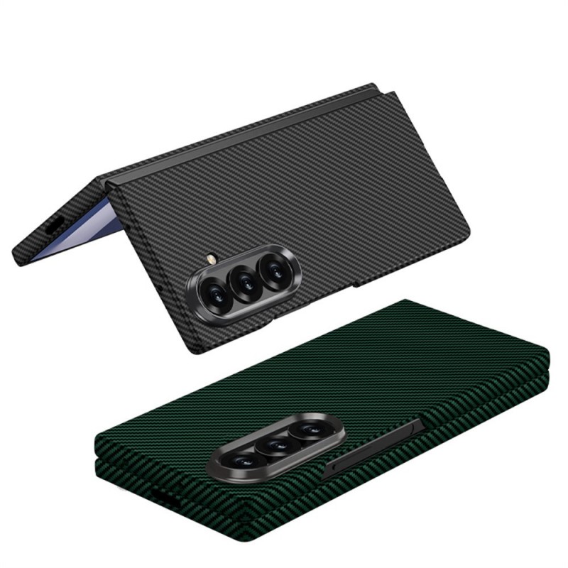 Θήκη Carbon Fiber Cover with Tempered Glass Samsung Galaxy Z Fold7 5G SM-F966 Black