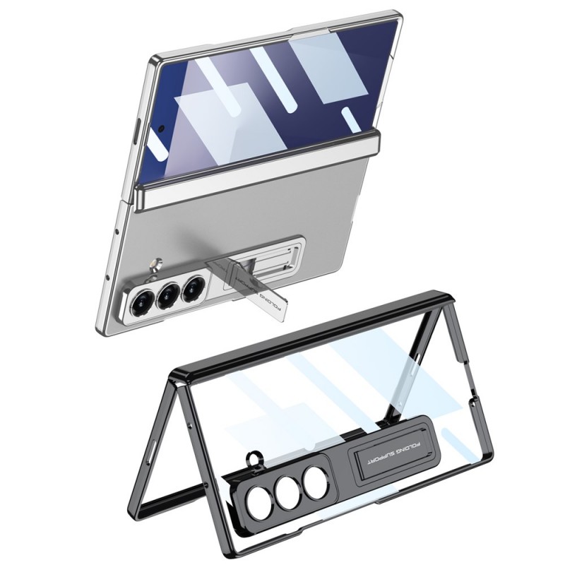 Θήκη PC Hinge Kickstand with Tempered Glass Samsung Galaxy Z Fold7 5G SM-F966 Black Θήκη PC Hinge Kickstand with Tempered Glass Samsung Galaxy Z Fold7 5G SM-F966 Black