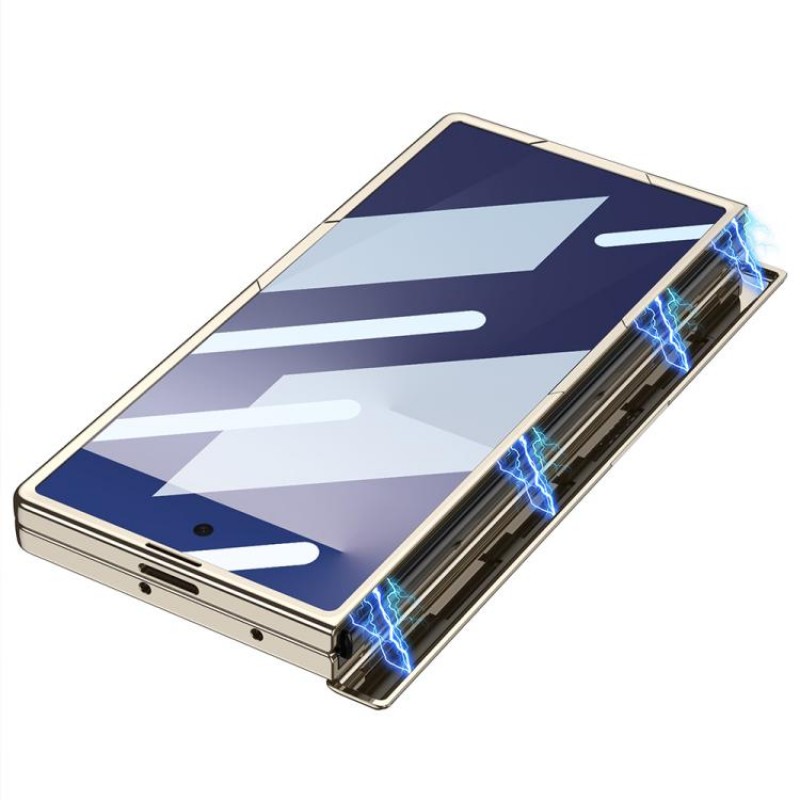 Θήκη Triumph Phantom Magnetic Cover with Holder Samsung Galaxy Z Fold7 5G SM-F966 Silver