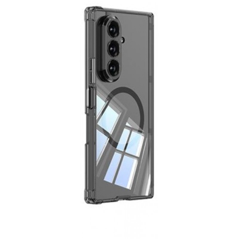 Θήκη Folding Airbag Magnetic Cover Samsung Galaxy Z Fold7 5G SM-F966 Transparent/Black