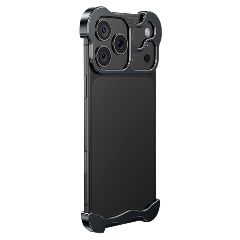 Θήκη Shockproof Frameless Metal Corner Cover with Camera Lens iPhone 17 Pro Max (6.9") Black