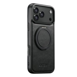 Θήκη Suteni G3 Leather Rotating Kickstand Cover iPhone 17 Pro Max (6.9") Black