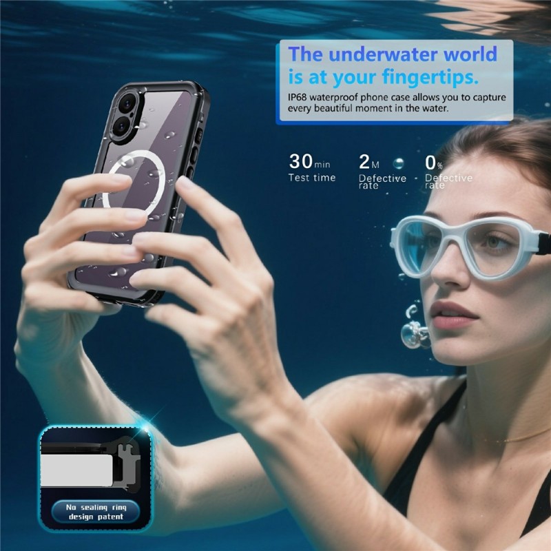 Αδιάβροχη θήκη Redpepper Dot with MagSafe Apple iPhone 17 (6.3") Shockproof/Waterproof Black