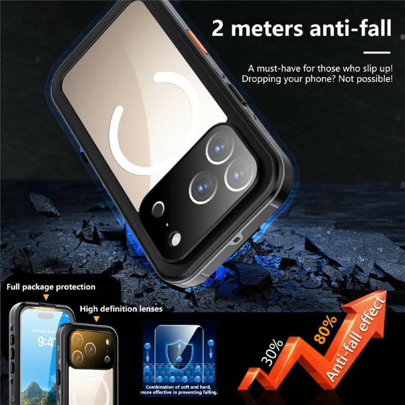 Αδιάβροχη θήκη Redpepper Dot with MagSafe Apple iPhone 17 Pro (6.3") Shockproof/Waterproof Black