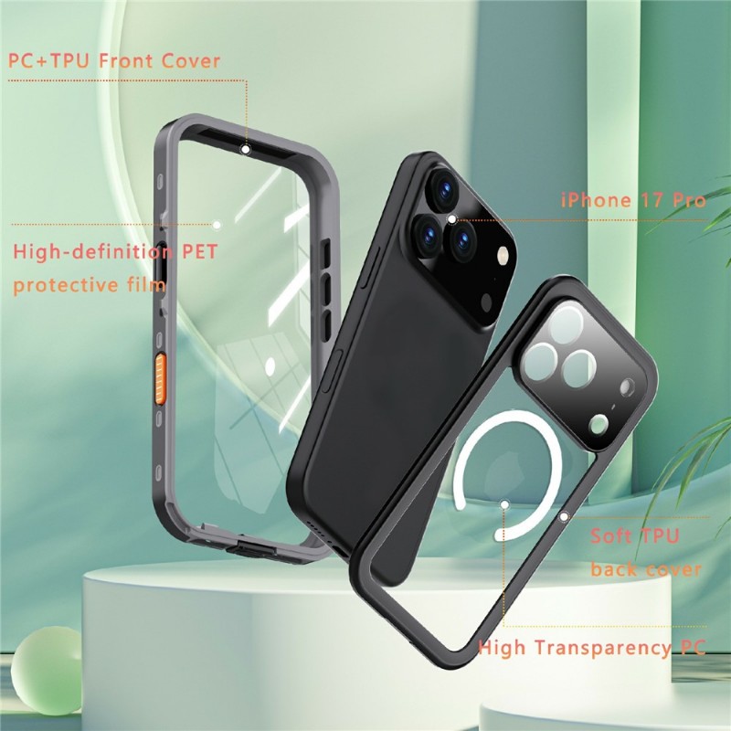 Αδιάβροχη θήκη Redpepper Dot with MagSafe Apple iPhone 17 Pro (6.3") Shockproof/Waterproof Black