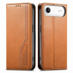 Θήκη Leather Elastic Magnetic Cover iPhone Air (6.5") Brown
