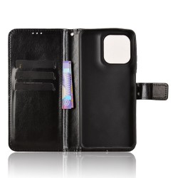 Θήκη Book Leather Wallet With Stand Card Holder Motorola Moto G56 Black
