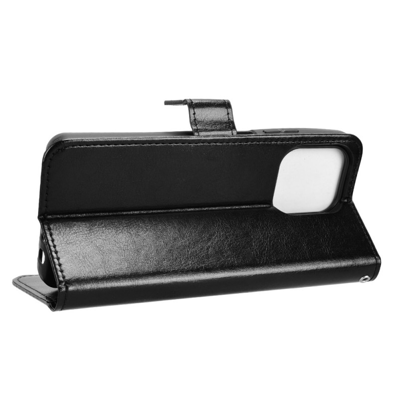 Θήκη Book Leather Wallet With Stand Card Holder Motorola Moto G56 Black