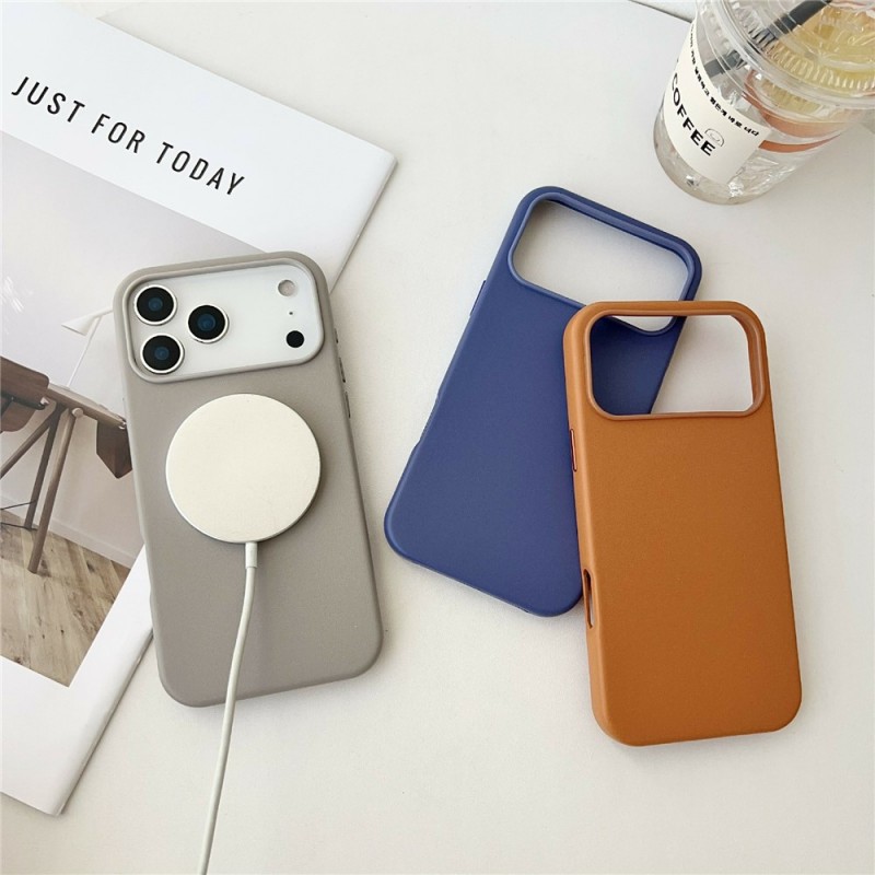 Θήκη Leather Cover with Magsafe For iPhone 17 Pro Max (6.9") Dark Brown Θήκη Leather Cover with Magsafe For iPhone 17 Pro Max (6.9") Dark Brown