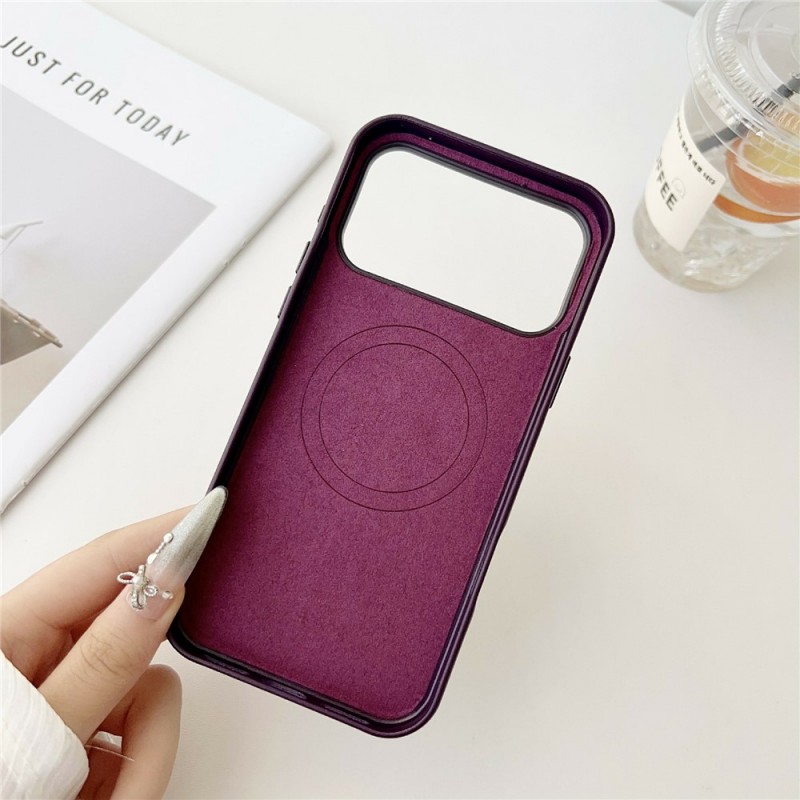Θήκη Leather Cover with Magsafe For iPhone 17 Pro Max (6.9") Dark Brown Θήκη Leather Cover with Magsafe For iPhone 17 Pro Max (6.9") Dark Brown